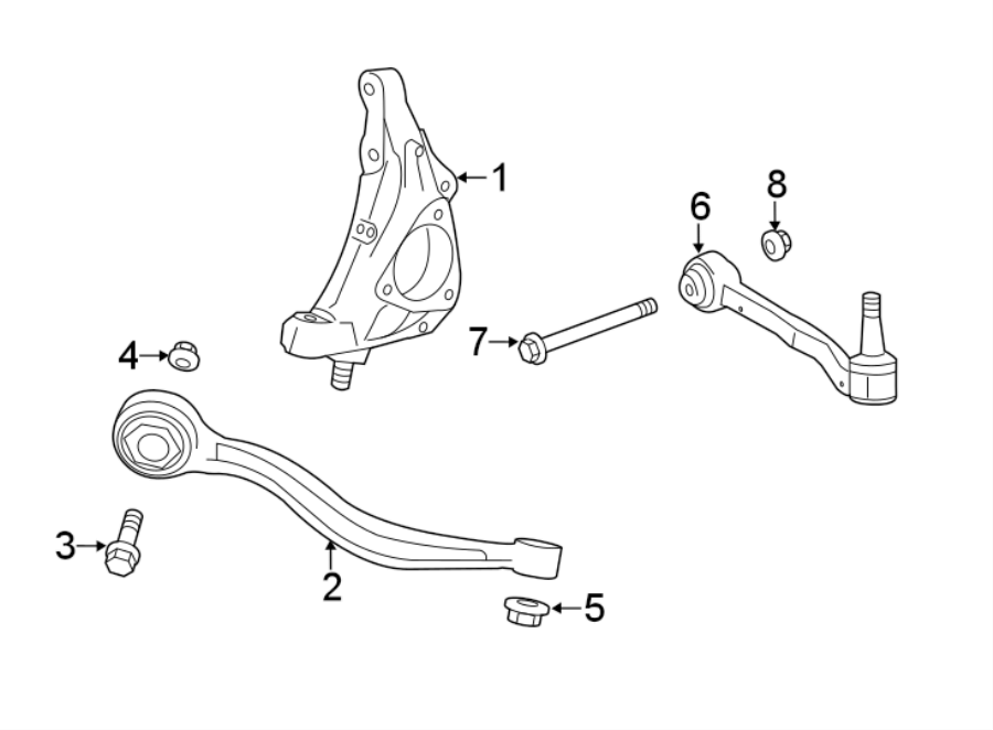 Cadillac CTS Link. Lower control arm. Rear (rr) lower cntl arm