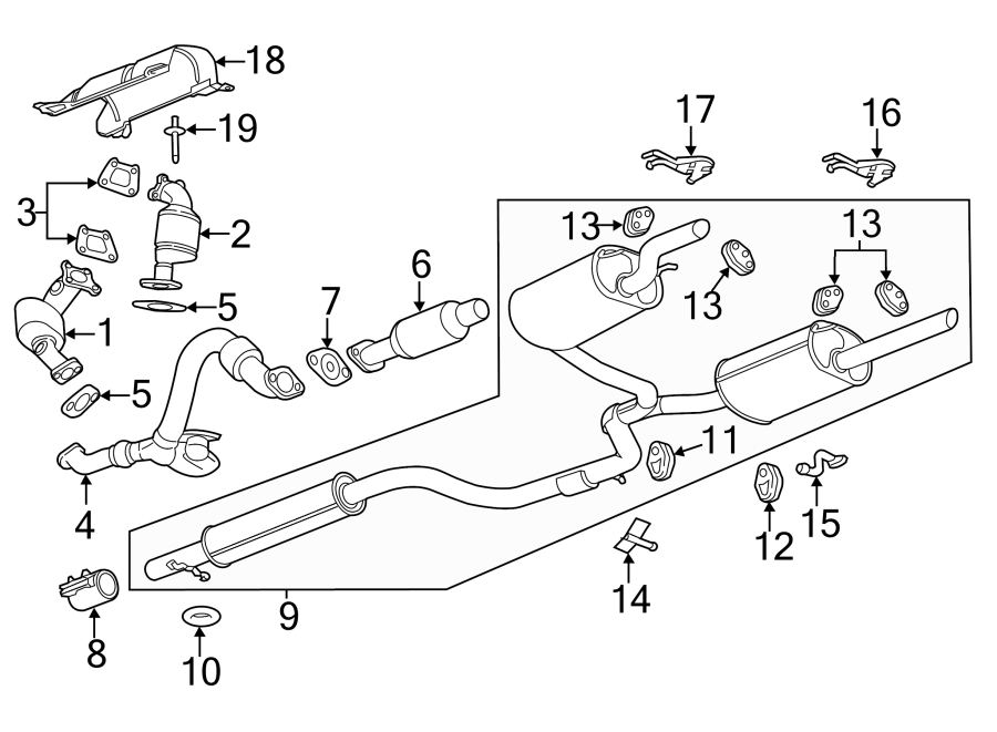 Chevy Silverado Exhaust System Diagram