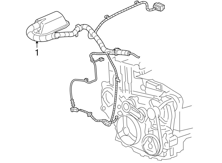 Chevrolet Cavalier Engine Wiring Harness. 2.2 liter, 4 speed auto trans