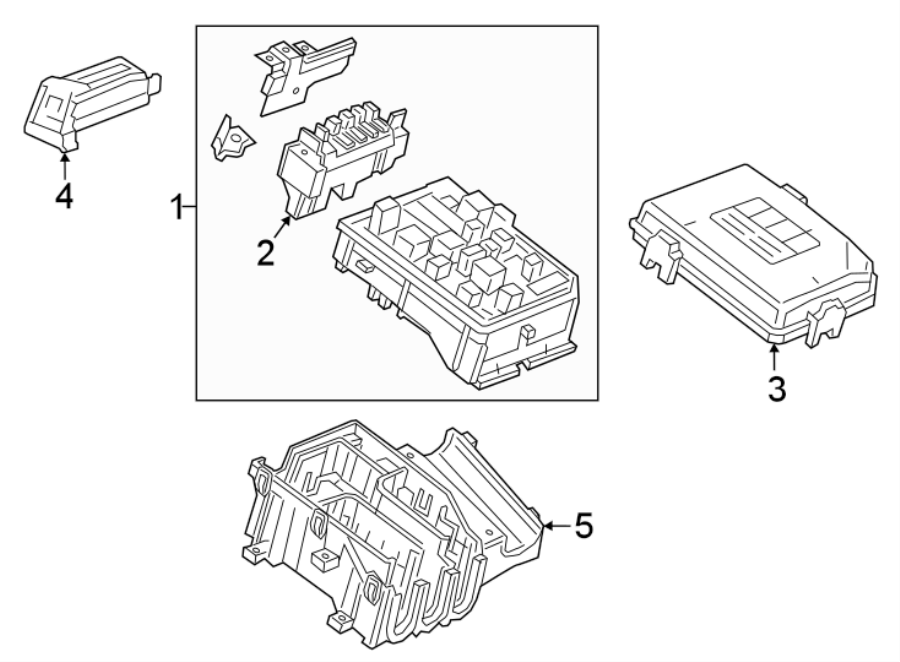 Chevrolet Volt Fuse and Relay Center. ENGINE COMPARTMENT ...