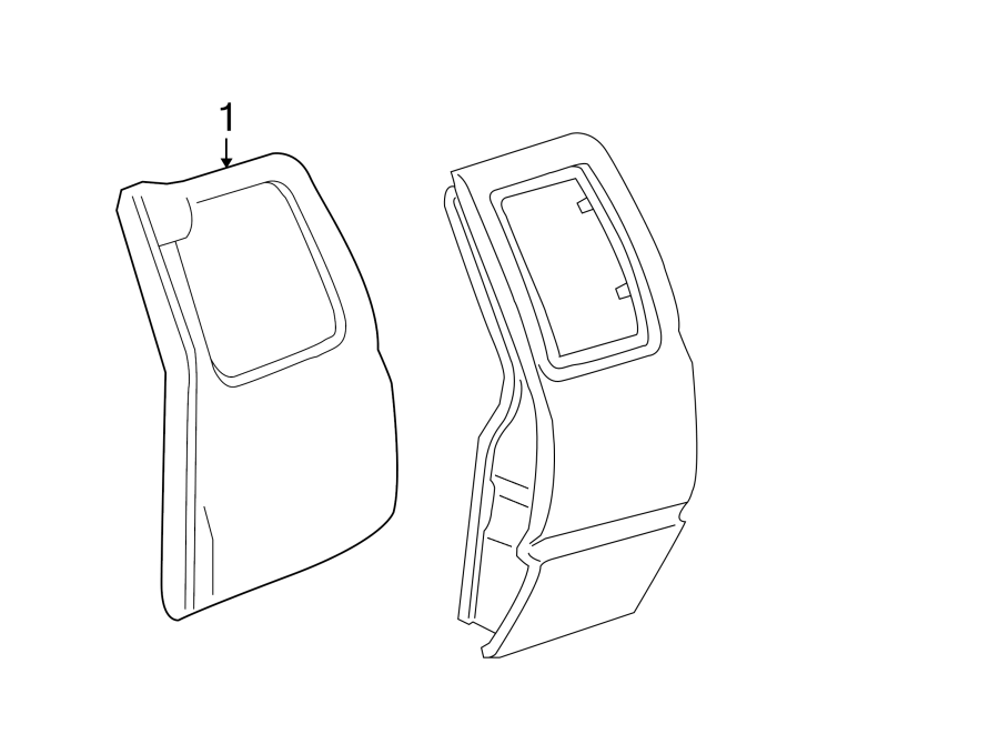 GMC-Sonoma-Door-Interior-Trim-Panel-(Rear,-Lower-...