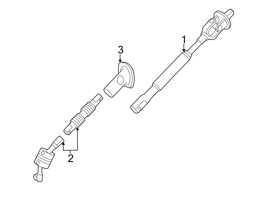 Chevrolet Silverado 2500 Hd Steering Shaft  Lower
