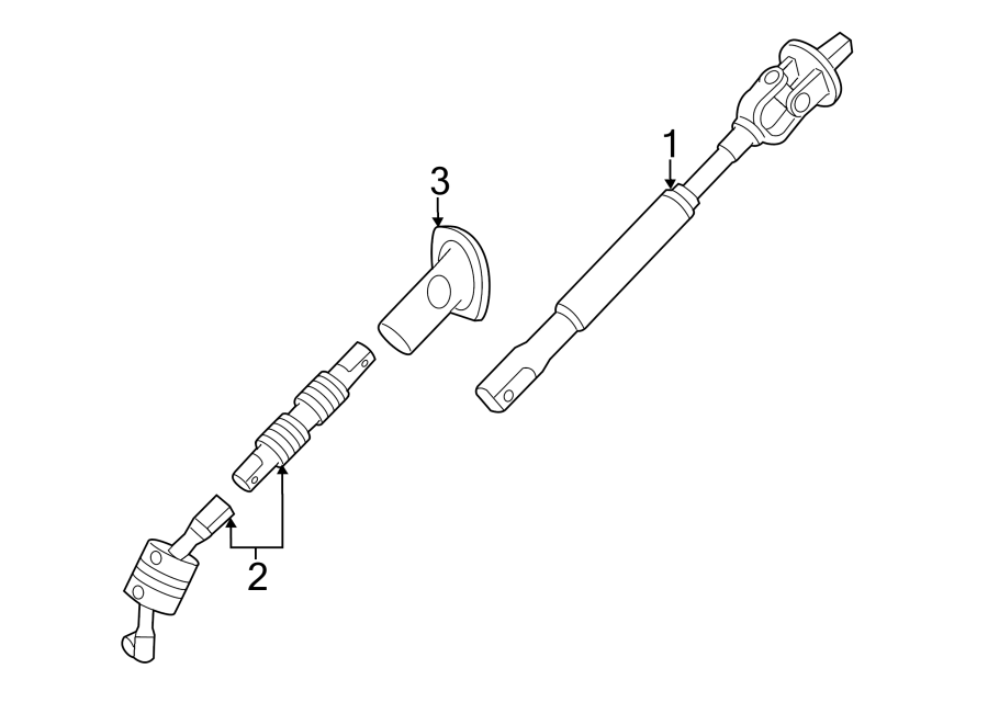 Gmc Sierra 2500 Hd Steering Shaft  Lower   Silverado