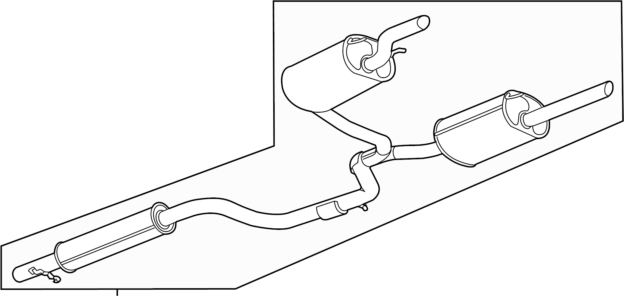 Chevrolet Impala Exhaust Muffler. Impala; 3.6L; Federal - 20831827 | GM