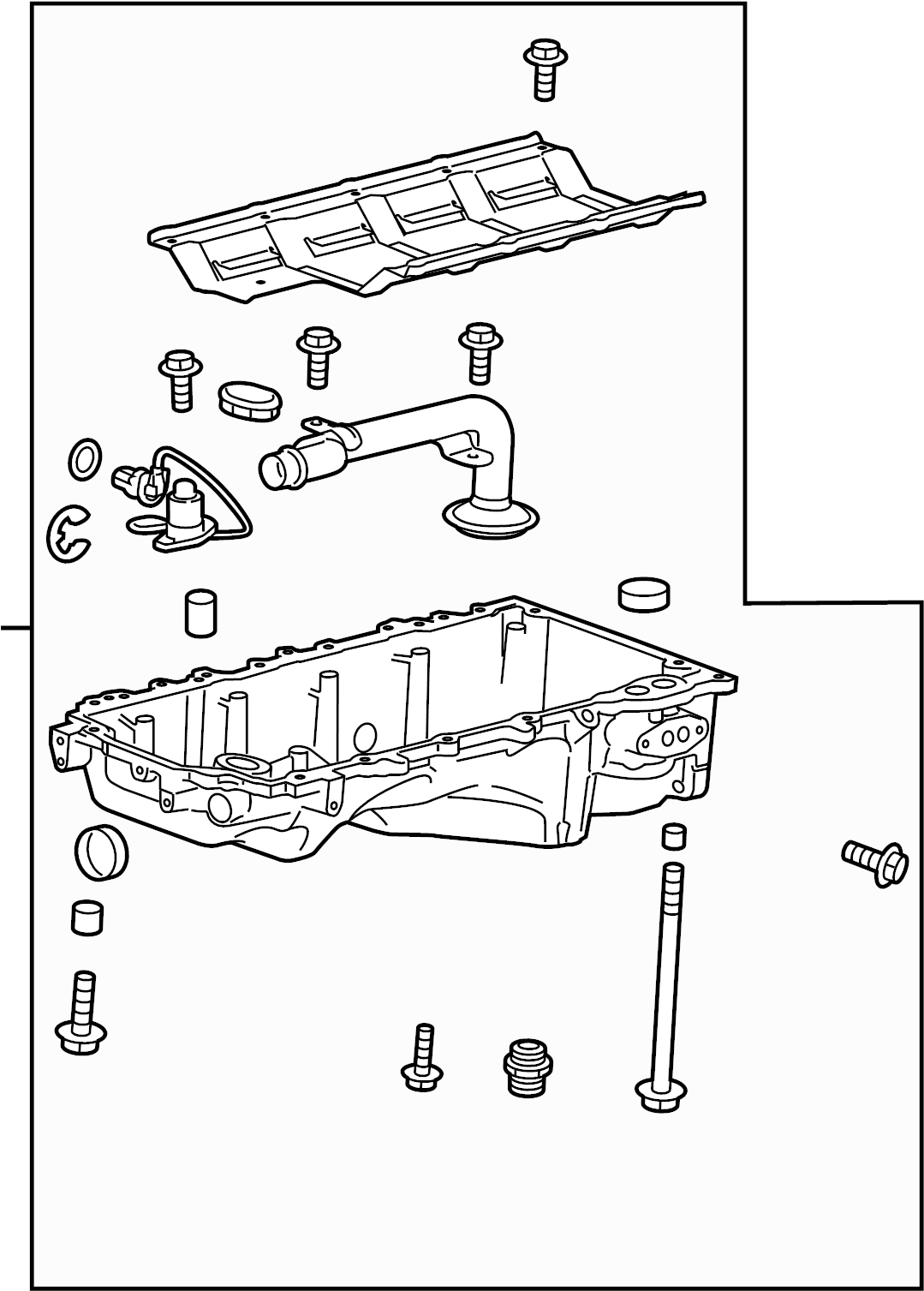Cadillac Escalade Engine Oil Pan Upper 12684605 GM Parts cadillac-escalade-engine-oil-pan-upper-12684605-gm-parts