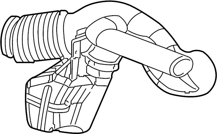 Chevrolet Silverado 2500 Hd Engine Air Intake Hose Rear